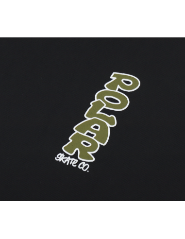 Polar Skate co Vertical Logo Tee Black