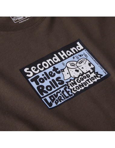 Polar Skate co Classifieds Tee brown