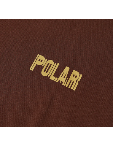 Polar Skate co Earthquake Logo tee Brown