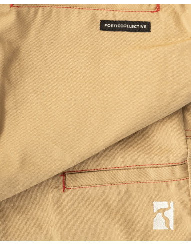 Poetic Collective Painter Shorts khaki