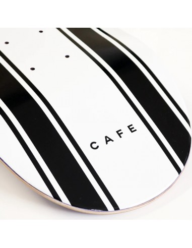 Skateboard Cafe Stripe deck white