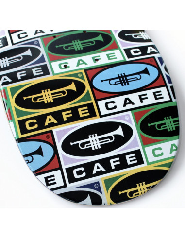 Skateboard Cafe Trumpet Collage deck