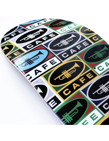 Skateboard Cafe Trumpet Collage deck