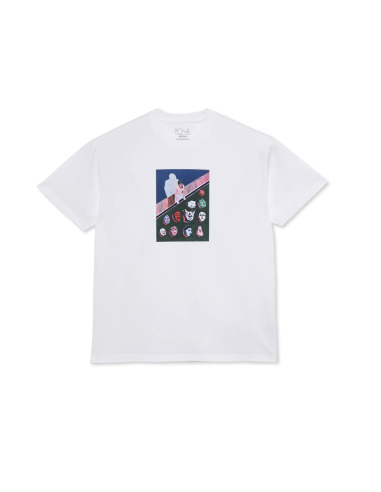 Polar Skate co Trophy Heads Tee White