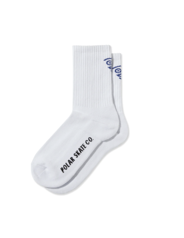 Polar Skate co Face Socks White