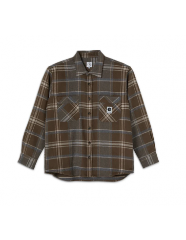 Polar Skate co Flannel Shirt Brown
