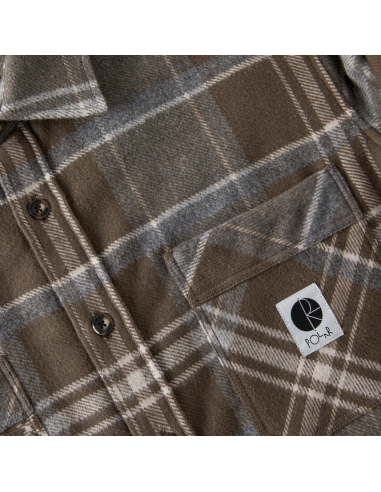 Polar Skate co Flannel Shirt Brown