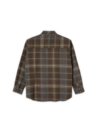Polar Skate co Flannel Shirt Brown