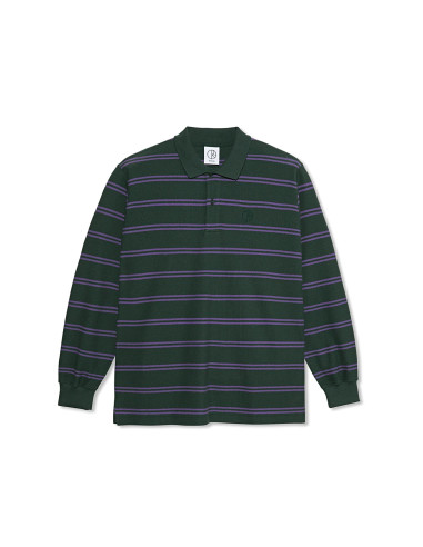 Polar Skate co Polo Stripe L/S Dark Teal