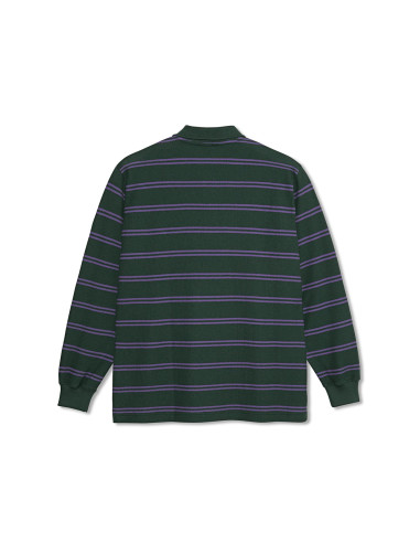 Polar Skate co Polo Stripe L/S Dark Teal