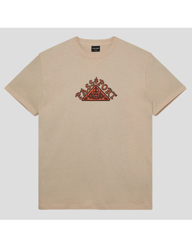 Passport Skateboards Manuscript Tee sand