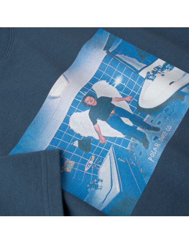 Angel Man Tee Grey Blue