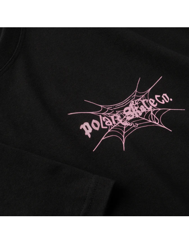 Polar Skate co Spiderweb tee Black