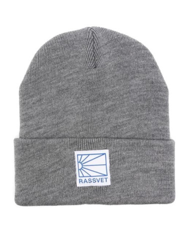 Logo tag beanie Grey