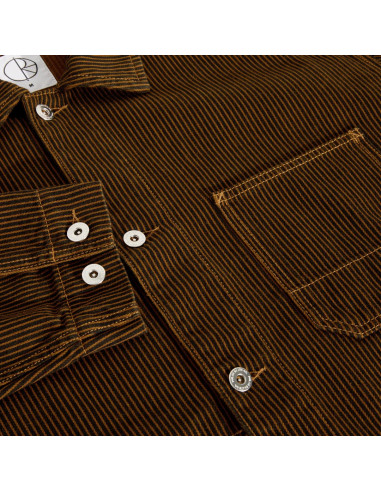Ezra Jacket | Hickory Stripe - Rust