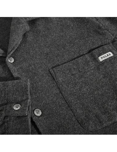 Tony LS Shirt | Flannel - Dark Grey