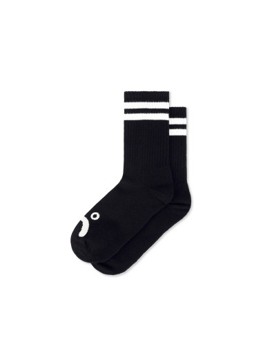 Polar Skate co Happy Sad Socks Black
