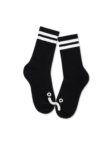 Polar Skate co Happy Sad Socks Black