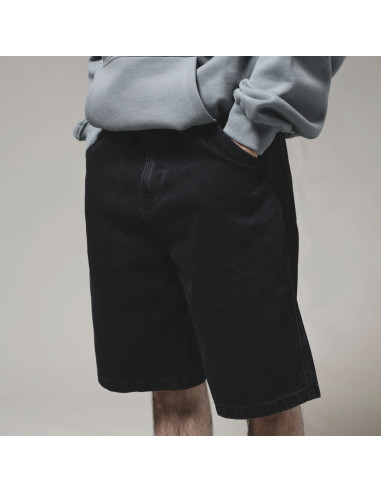 Workers Club Denim Short - Washed Black