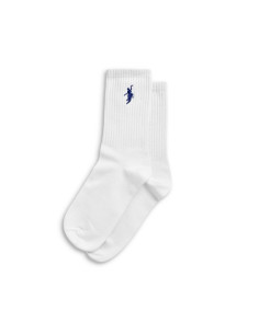 No Comply Socks White - Blue