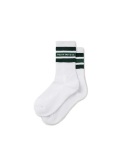 Fat Stripe Socks White/Green
