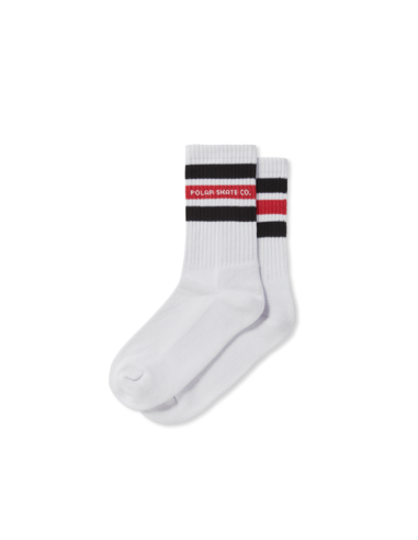 Fat Stripe socks White/Black/Red