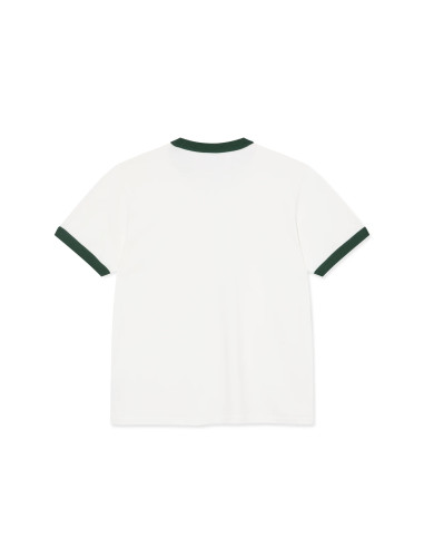 Ringer Tee - Cloud White / Dark Green