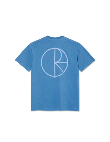 Contrast Tee | Stroke Logo - French Blue