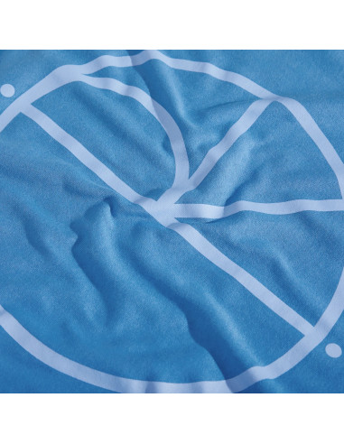 Contrast Tee | Stroke Logo - French Blue