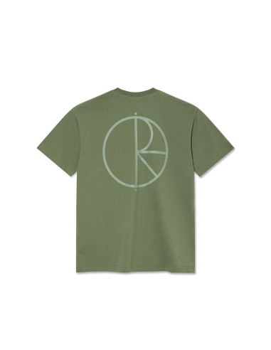 Contrast Tee | Stroke Logo - Moss Green