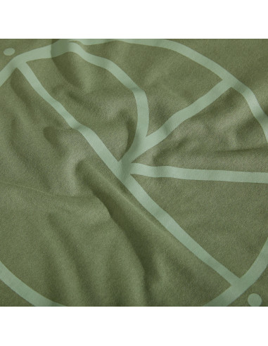 Contrast Tee | Stroke Logo - Moss Green