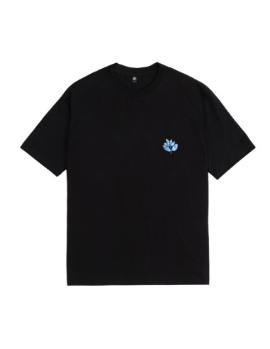 Blue Flowers Collab Tee - Black