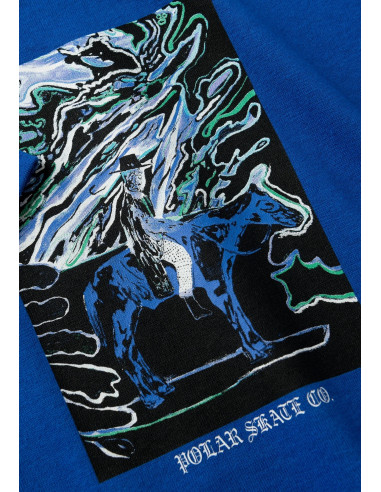 Polar Skate co Rider tee Egyptian Blue