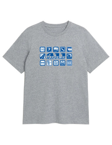 411VM Icons S/S Tee Heather Grey