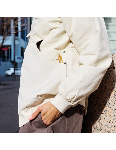 Diggers Club Ripstop Zip Hood - Bone