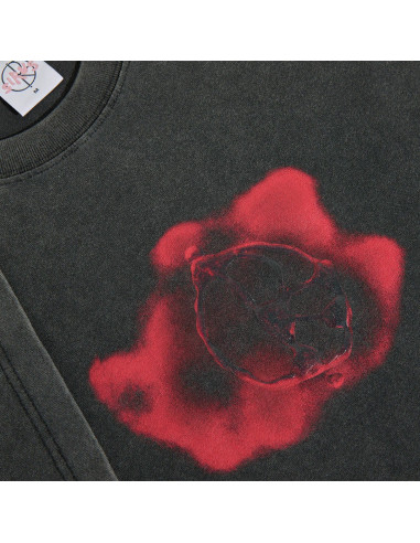 Metal Logo Tee - Silver Black