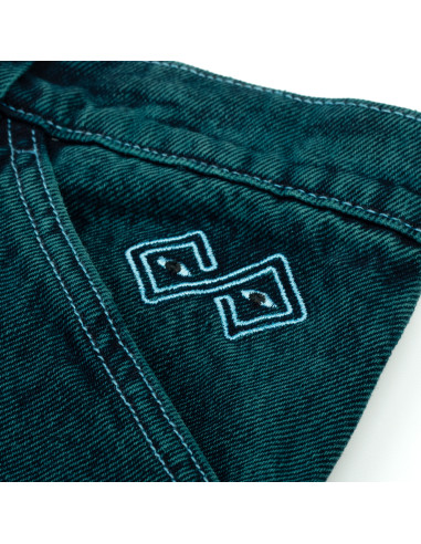 Ledge Denim Pants Teal