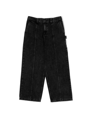 Split Pant - Black Denim Wash