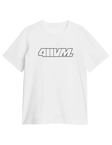 411VM Logo Outline S/S Tee White