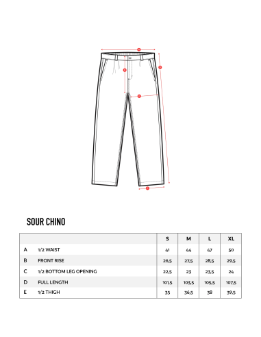 Sour Baggy Chino - Black