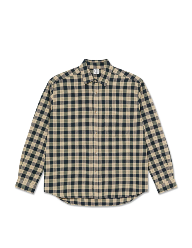 Mitchell LS Shirt -Teal/Butter