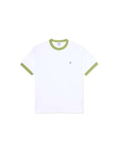 Ringer Tee - White/Peridot