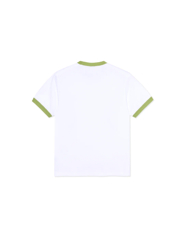 Ringer Tee - White/Peridot