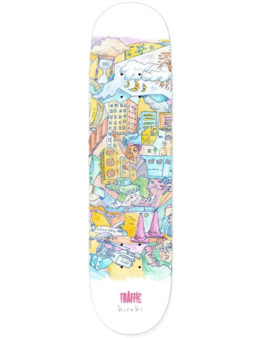 Traffic Skateboards Scamble Crossing...